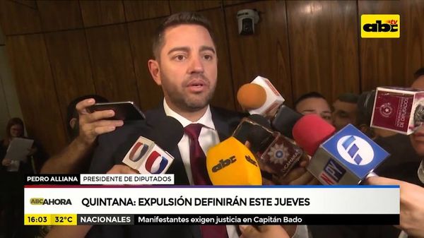 Quintana: Expulsión definirán este jueves - ABC Noticias - ABC Color