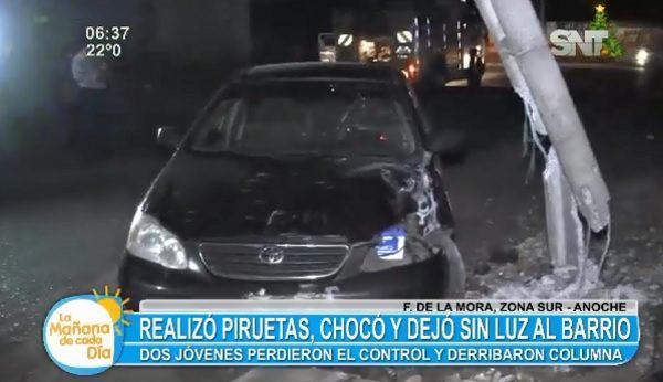 "Trompo" acaba de la peor manera y deja sin energía a un barrio