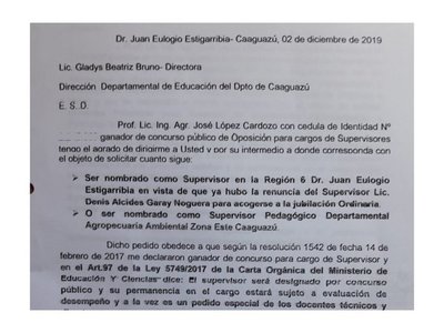 No asume ganador de concurso