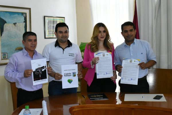 MUNICIPALIDAD FIRMÓ CONVENIO CON CASTELO ITALIANO S.R.L.