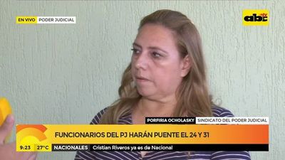 Funcionarios judiciales harán puente 24 y 31 - ABC Noticias - ABC Color