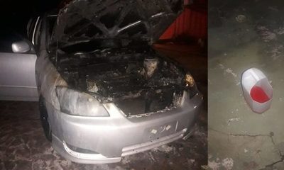 Incendian vehículo en Franco