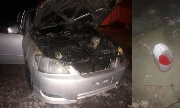 Incendian vehículo en Franco