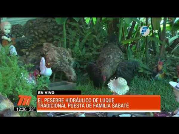 Pesebre hidráulico gigante, un verdadero atractivo turístico