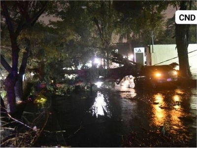 Tormenta deja un motociclista como víctima fatal