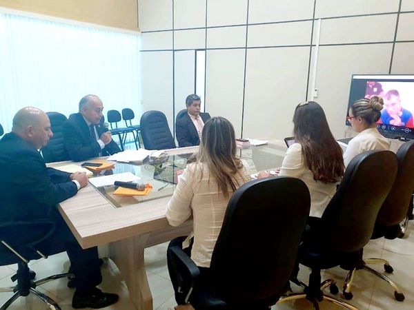 Primera audiencia por videoconferencia