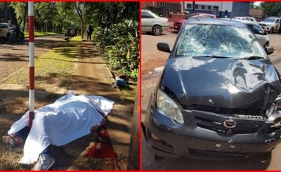 Motociclista muere al embestir por un vehículo