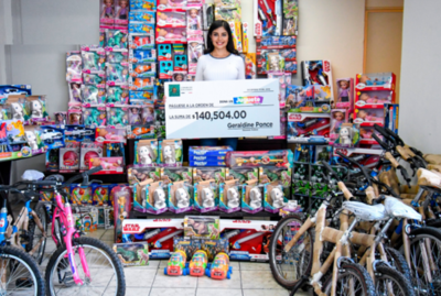 Diputada dona su aguinaldo para agasajar a niños de escasos recursos por Navidad
