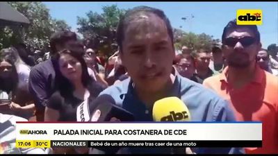 Palada inicial para costanera de CDE - ABC Noticias - ABC Color
