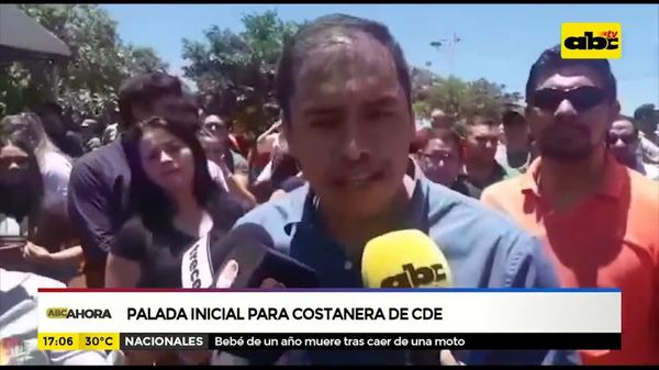 Palada inicial para costanera de CDE - ABC Noticias - ABC Color