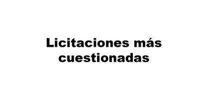 Adjudicaciones con irregularidades