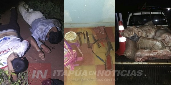 ENFRENTAMIENTO ENTRE SUP. ABIGEOS Y POLICÍA TERMINA CON DOS APREHENDIDOS.