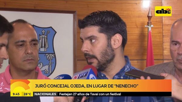 Juró concejal Ojeda en lugar de Nenecho - ABC Noticias - ABC Color