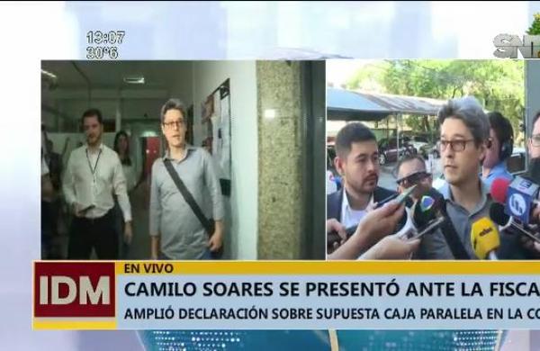 Camilo Soares se presentó ante la fiscalía - SNT