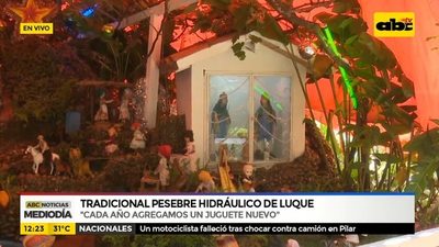 Tradicional pesebre hidráulico de Luque - ABC Noticias - ABC Color