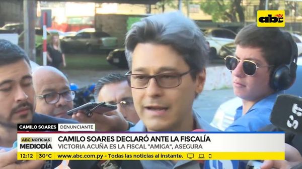 Camilo Soarez declaró ante la fiscalía - ABC Noticias - ABC Color