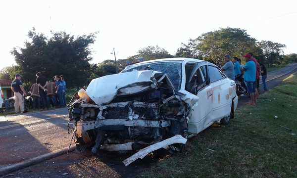 Accidente de tránsito deja un fallecido y tres heridos en San Estanislao » Ñanduti