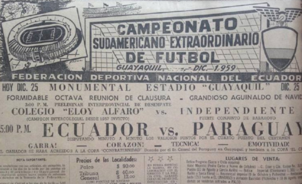 HOY / Navidad de 1959 lo celebraba con una derrota en Copa América