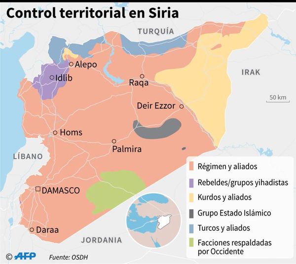 Ejército sirio avanza en zona rebelde, y Rusia y Turquía negocian tregua - Internacionales - ABC Color