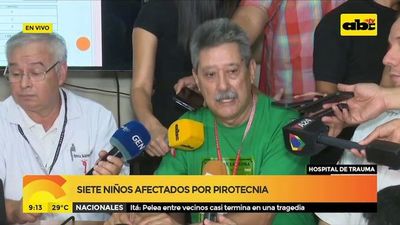 Siete niños afectados por pirotecnia - ABC Noticias - ABC Color