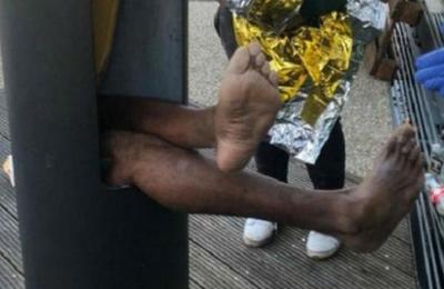 Joven queda atrapado dentro de un poste de luz al intentar recuperar su celular - SNT