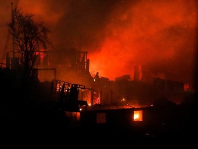 Mario Abdo se solidariza con Chile por incendios en Valparaíso