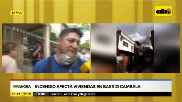 Bomberos controlan incendio en Cambala - ABC Noticias - ABC Color