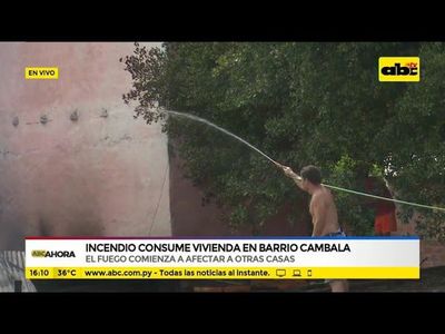 Incendio consume vivienda en barrio Cambala - ABC Noticias - ABC Color