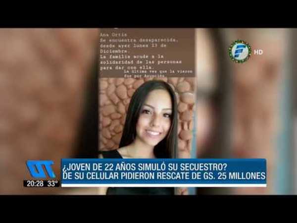 Fingió su secuestro y fue detenida