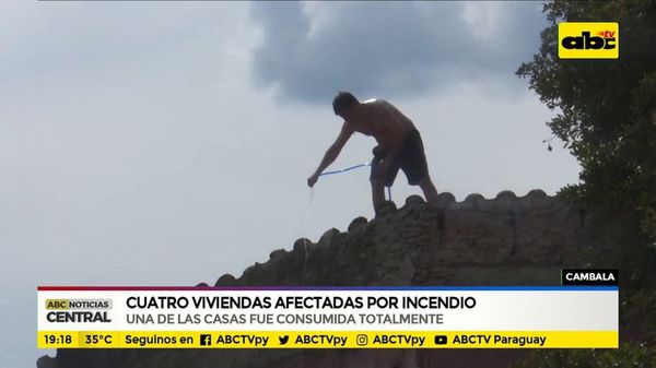 Cuatro viviendas afectadas por incendio - ABC Noticias - ABC Color