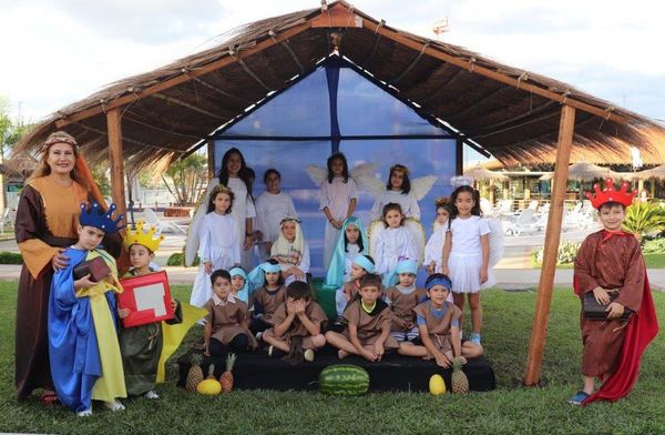 Pesebre viviente en el CIT