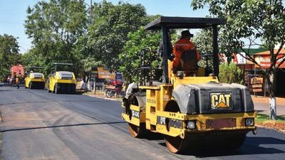 MOPC dio US$ 7 millones para pavimentación