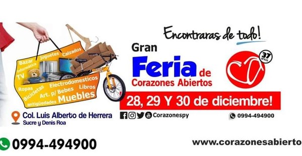 Corazones Abiertos prepara su tradicional feria