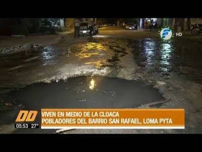 Viven en medio de la cloaca