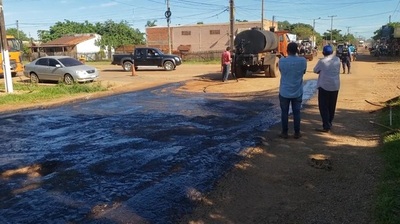 MOPC realiza bacheo paliativo en calles de Concepción
