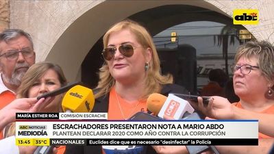 Escrachadores presentaron nota a Mario Abdo - ABC Noticias - ABC Color