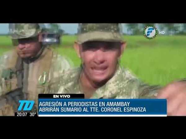 Militar agrede a corresponsal de Telefuturo