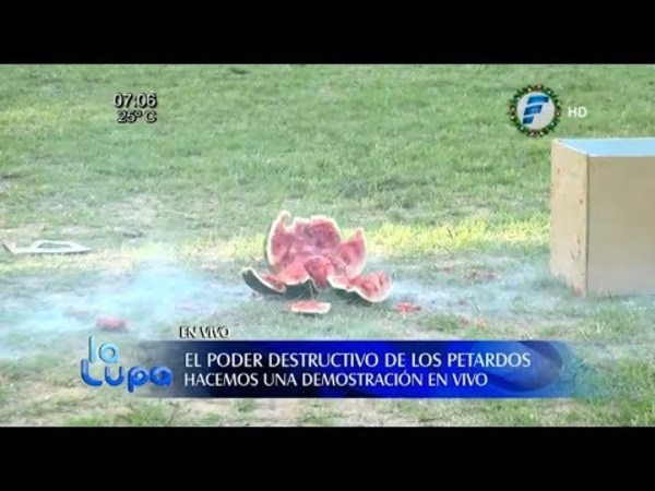 El poder destructivo de los petardos