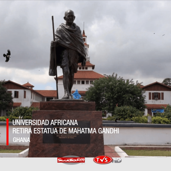 ESTATUA DE MAHATMA GANDHI ES REMOVIDA DE UNIVERSIDAD