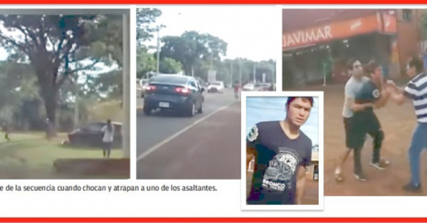 Le cortaron el “chorro” a los motochorros en plena acción