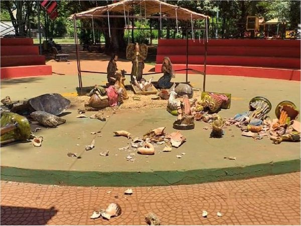 Denuncian destrozos en plaza de Minga Guazú