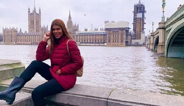 La modelo Anabel Ruíz Díaz de viaje por Londres
