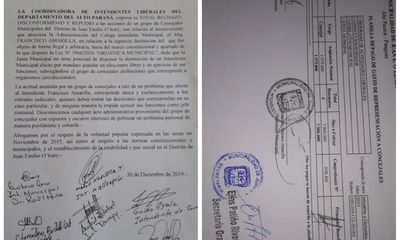 Concejales de O´leary hacen golpe e instalan intendente «mau»