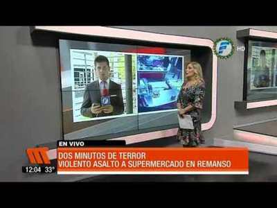 Violento asalto a supermercado en Remansito