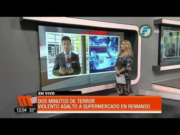 Violento asalto a supermercado en Remansito