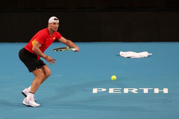 Nadal completa su primer entrenamiento en Perth - Tenis - ABC Color