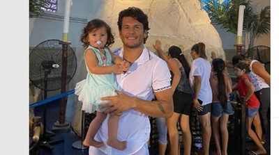 Nelson Haedo fue a agradecer a la Virgencita de Caacupé