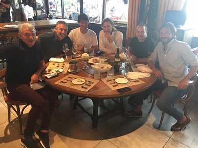 Garnero y un almuerzo con glorias de Independiente