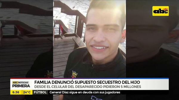 Policía confirma autosecuestro de joven desaparecido ayer - Nacionales - ABC Color