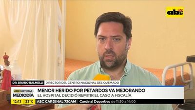 Menor herido por petardo va mejorando - ABC Noticias - ABC Color